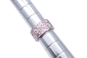 Christian Dior クリスチャンディオール リング 指輪 シルバー トロッター ピンク シルバー レディース 9号 サイズ5 中古 N28695