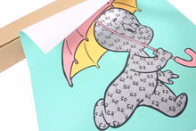 Load image into Gallery viewer, GUCCI ghost グッチゴースト Trouble Andrew トレヴァー・アンドリュー Its Rainning Gucci 絵 ポスター LIFE IS GR8 Collection 28703