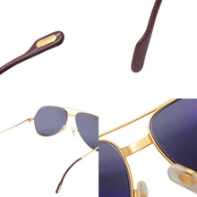 Load image into Gallery viewer, CARTIER カルティエ ヴィンテージ サングラス ティアドロップ ブラックレンズ ゴールド金具 美品 中古 28987
