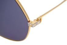 Load image into Gallery viewer, CARTIER カルティエ ヴィンテージ サングラス ティアドロップ ブラックレンズ ゴールド金具 美品 中古 28987