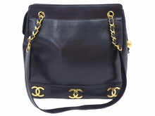画像をギャラリービューアに読み込む, CHANEL シャネル キャビアスキン トリプルココ トート ハンドバッグ 美品 29134