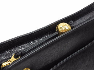 CHANEL シャネル キャビアスキン トリプルココ トート ハンドバッグ 美品 29134