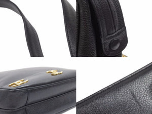 CHANEL シャネル キャビアスキン トリプルココ トート ハンドバッグ 美品 29134