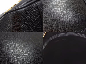 CHANEL シャネル キャビアスキン トリプルココ トート ハンドバッグ 美品 29134