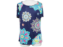 Load image into Gallery viewer, EMILIO PUCCI エミリオプッチ サイズ 38 USA8 ノースリーブ トップス 総柄 レーヨン 混 レディース ネイビー 中古 29402 正規品
