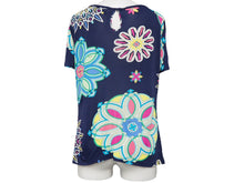 Load image into Gallery viewer, EMILIO PUCCI エミリオプッチ サイズ 38 USA8 ノースリーブ トップス 総柄 レーヨン 混 レディース ネイビー 中古 29402 正規品