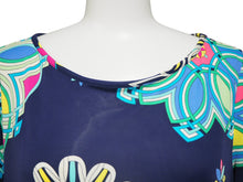 Load image into Gallery viewer, EMILIO PUCCI エミリオプッチ サイズ 38 USA8 ノースリーブ トップス 総柄 レーヨン 混 レディース ネイビー 中古 29402 正規品