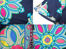 Load image into Gallery viewer, EMILIO PUCCI エミリオプッチ サイズ 38 USA8 ノースリーブ トップス 総柄 レーヨン 混 レディース ネイビー 中古 29402 正規品