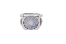Load image into Gallery viewer, HERMES エルメス コロゾ リング 指輪 シェル ヴィンテージ シルバー 52 11号 希少 美品 中古 29586