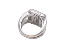 Load image into Gallery viewer, HERMES エルメス コロゾ リング 指輪 シェル ヴィンテージ シルバー 52 11号 希少 美品 中古 29586