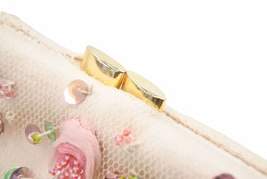 ANNA MOLINARI アンナモリナーリ チェーンショルダーバング 花柄ンズ ゴールド金具 中古 29839 