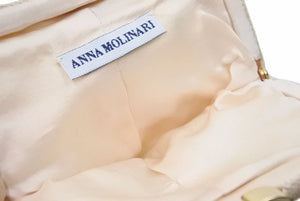 ANNA MOLINARI アンナモリナーリ チェーンショルダーバング 花柄ンズ ゴールド金具 中古 29839 
