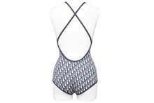 Load image into Gallery viewer, 新品未使用 Christian Dior クリスチャンディオール オブリーク スイムウェア 1BS01A2842 ポリアミド エラスタン ネイビー XS 29866