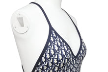 Load image into Gallery viewer, 新品未使用 Christian Dior クリスチャンディオール オブリーク スイムウェア 1BS01A2842 ポリアミド エラスタン ネイビー XS 29866