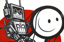 Load image into Gallery viewer, 新品同様 THE LONDON POLICE ロンドンポリス シルクスクリーンペーパー 50枚限定 サイン付き 絵画 ポスター 中古 30050