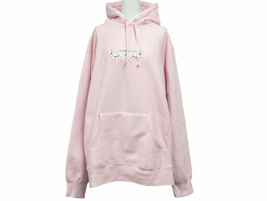 SUPREME 19AW BANDANA BOX LOGO hoodie シュプリーム ボックスロゴ バンダナ パーカー ピンク メンズ L 30577 美品 正規品