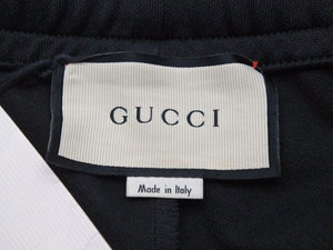 GUCCI グッチ ショーツ ハーフパンツ テクニカルジャージ ブラック ホワイト ライン 475355 サイズS メンズ 良好 30594