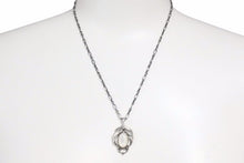 Load image into Gallery viewer, GEORG JENSEN ジョージジェンセン 2016 イヤーペンダント ネックレス ホワイト シルバー 925 レディース 美品 中古 30669