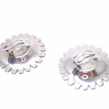 Load image into Gallery viewer, GEORG JENSEN ジョージジェンセン イヤリング 耳飾り 花 フラワー ブラック シルバー 925 レディース 美品 中古 30679