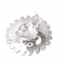 Load image into Gallery viewer, GEORG JENSEN ジョージジェンセン イヤリング 耳飾り 花 フラワー ブラック シルバー 925 レディース 美品 中古 30679
