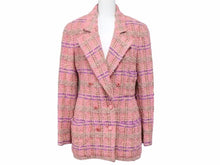 Load image into Gallery viewer, CHANEL シャネル ジャケット ツイード 94A ココボタン ピンク マルチ ヴィンテージ アウター レディース サイズ36 美品 34079