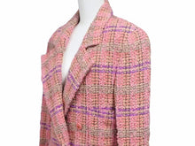 Load image into Gallery viewer, CHANEL シャネル ジャケット ツイード 94A ココボタン ピンク マルチ ヴィンテージ アウター レディース サイズ36 美品 34079