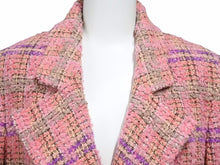 Load image into Gallery viewer, CHANEL シャネル ジャケット ツイード 94A ココボタン ピンク マルチ ヴィンテージ アウター レディース サイズ36 美品 34079