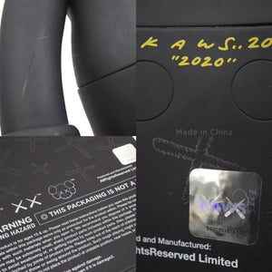 KAWS COMPANION 2020 OPEN EDITION ブラック カウズ コンパニオン 黒 メディコムトイ アート 中古 30757