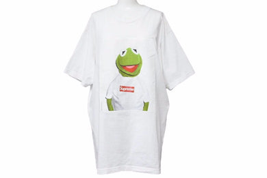 Supreme シュプリーム カーミット コットン100％ 半袖 Tシャツ トップス サイズL 洋服 メンズ ホワイト系 美品 中古 30824 