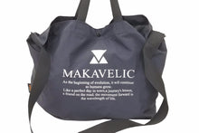 Load image into Gallery viewer, MAKAVELIC マキャベリック トートバッグ ショルダーバング 3120-10204 ネイビー 大容量 中古 31193