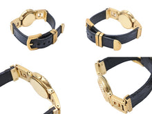 Load image into Gallery viewer, GIANNI VERSACE ヴェルサーチ ヴィンテージ 腕時計 7009016 メデューサ バロック 箱付き ゴールド ブラック 中古 31481
