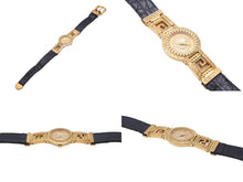 Load image into Gallery viewer, GIANNI VERSACE ヴェルサーチ ヴィンテージ 腕時計 7009016 メデューサ バロック 箱付き ゴールド ブラック 中古 31481