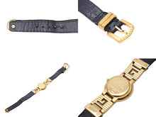 Load image into Gallery viewer, GIANNI VERSACE ヴェルサーチ ヴィンテージ 腕時計 7009016 メデューサ バロック 箱付き ゴールド ブラック 中古 31481