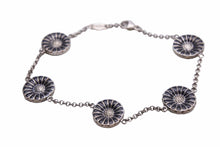 Load image into Gallery viewer, GEORG JENSEN ジョージジェンセン デイジー ブレスレット 腕輪 フラワー 花 シルバー925 ブラック レディース 美品 中古 31646