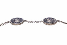 Load image into Gallery viewer, GEORG JENSEN ジョージジェンセン デイジー ブレスレット 腕輪 フラワー 花 シルバー925 ブラック レディース 美品 中古 31646