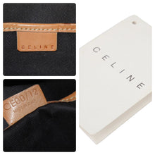 Load image into Gallery viewer, CELINE セリーヌ マカダム ショルダーバッグ ワンショルダー ブラウン ロゴ カバン 鞄 ゴールド金具 ポーチ型 中古 32041