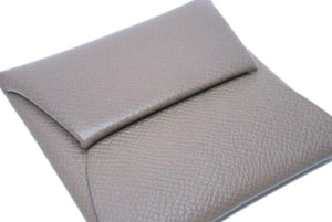 HERMES エルメス バスティア エプソン sv金具 c刻印 小銭入れ ブラウン系 レディース 良好 中古 32080