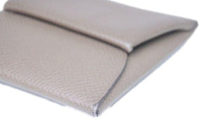 HERMES エルメス バスティア エプソン sv金具 c刻印 小銭入れ ブラウン系 レディース 良好 中古 32080