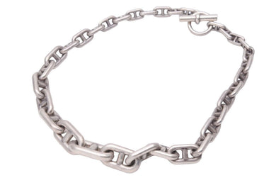 HERMES エルメス 初期型 アクロバット 135.3g クレッシェンド シルバー ネックレス シェーヌダンクル 美品 中古 32557