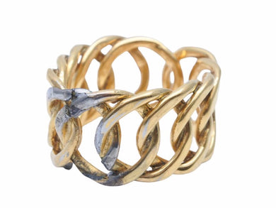 CHANEL シャネル バングル ゴールド ココマーク ロゴ GP アクセサリー 小物 中古 32597
