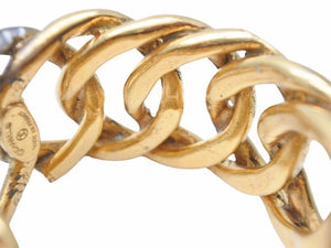 CHANEL シャネル バングル ゴールド ココマーク ロゴ GP アクセサリー 小物 中古 32597