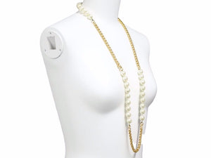 CHANEL シャネル パール ネックレス ターラント チェーン ゴールド 95年 ヴィンテージ レディース 中古 32640