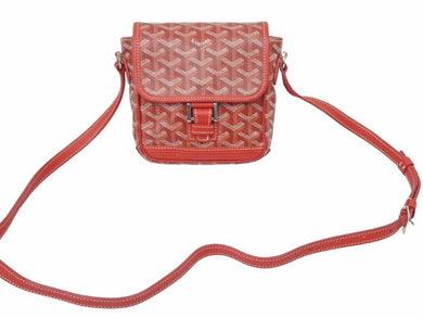 極美品 GOYARD GRAND BLEU ゴヤール グランブルーPM ショルダーバッグ レッド 美品 中古 32659