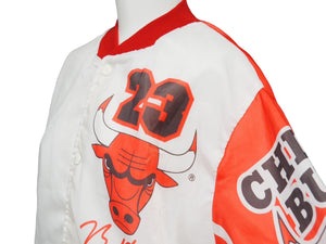 NBA エヌビーエー CHICAGO BULLS シカゴ ブルズ JORDAN ジョーダン ヴィンテージ ブルゾン ジャンパー ジャケット S 中古 32691