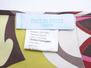EMILIO PUCCI エモリオ プッチ ロングスカート シルク 56RW50 総柄 レッド サイズ42 美品 32768 正規品