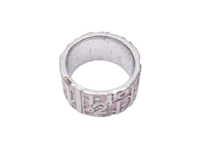 Christian Dior クリスチャンディオール リング 指輪 シルバー トロッター ピンク シルバー レディース 11号 6 中古 N32811