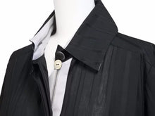 Load image into Gallery viewer, CHANEL シャネル 半袖ワンピース シャツ生地 ブラック ココマーク P32297W04073 レディース サイズ36 美品 N32910