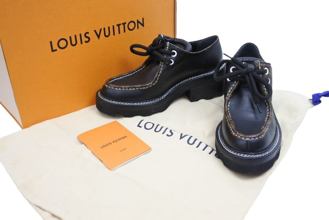 未使用品 Louis Vuitton ルイヴィトン ダービーシューズ LV