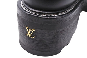 未使用品 Louis Vuitton ルイヴィトン ダービーシューズ LVボブールライン サイズ38 MA1119 1A5SOD 完売品 靴 中古 32980