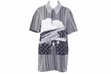 Load image into Gallery viewer, LOUIS VUITTON ルイヴィトン 12年 コットン ポロシャツ ブラック グレー コットン RM172 モノグラム サイズS 良好 メンズ 33139 正規品